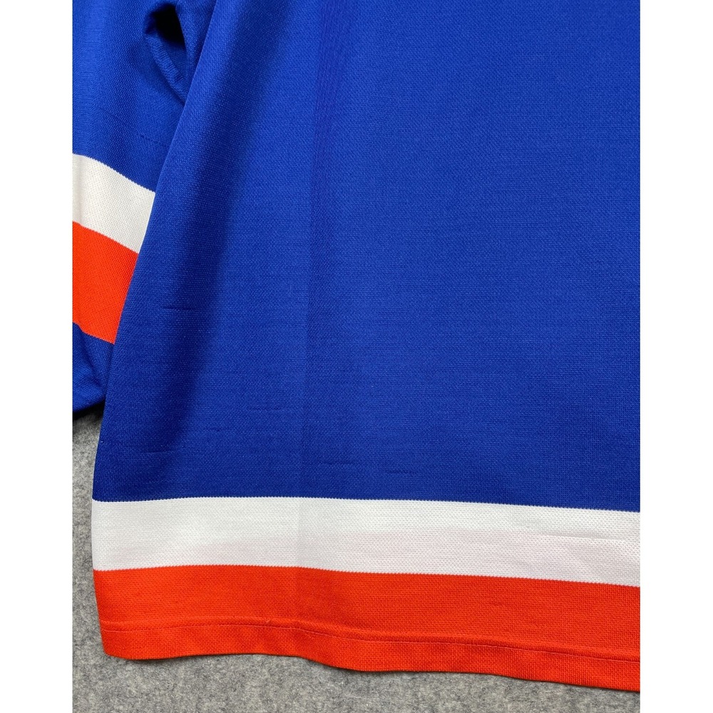 Vintage CCM NY Islanders Hockey Jersey Mens L Blue Orange White New York Read - Picture 10 of 16